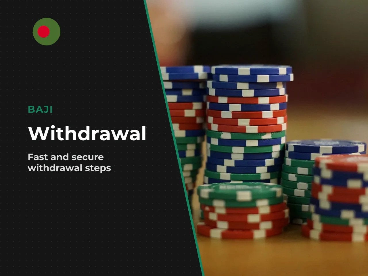 Step-by-step withdrawal algorithm through the casino