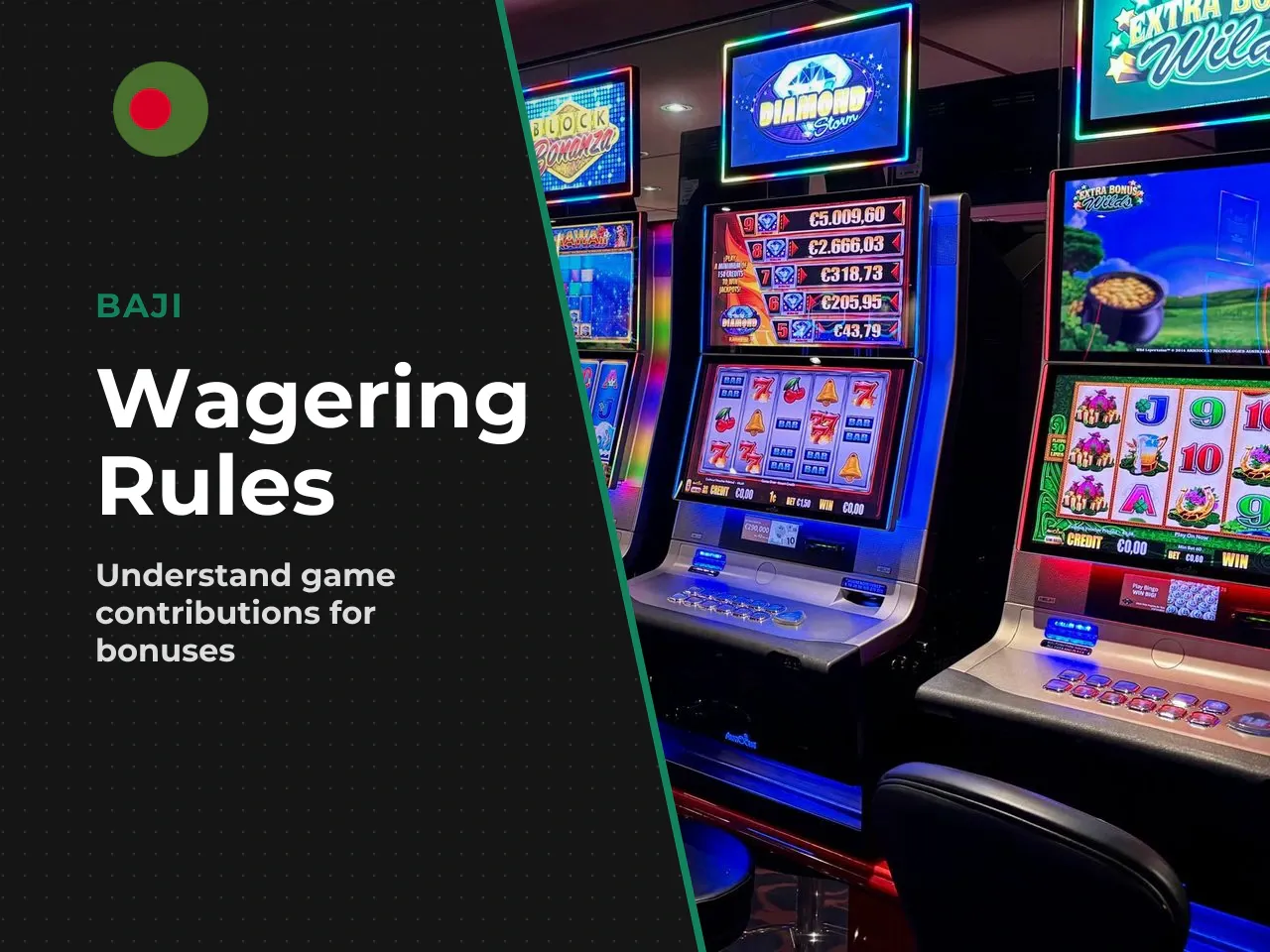 Games that count toward wagering slots